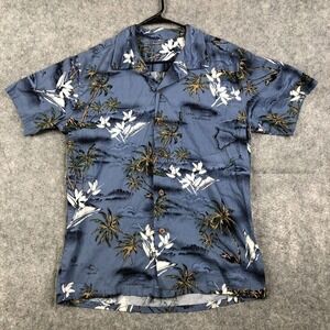 Palmwave Hawaiian Shirt Camp Floral Resort Short Sleeve Casual No Size